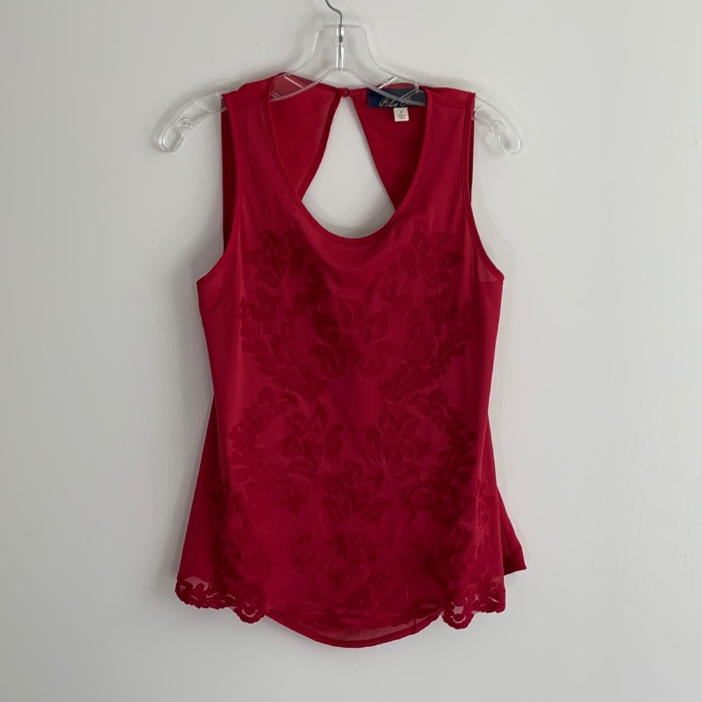 Dressy Tank Top with Embroidery